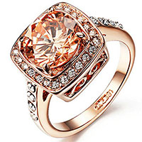 bague femme or rose