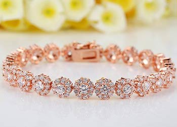 bracelet or rose pas cher