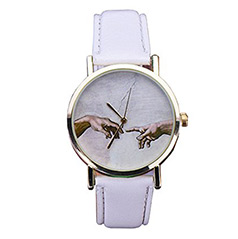 montre or blanc